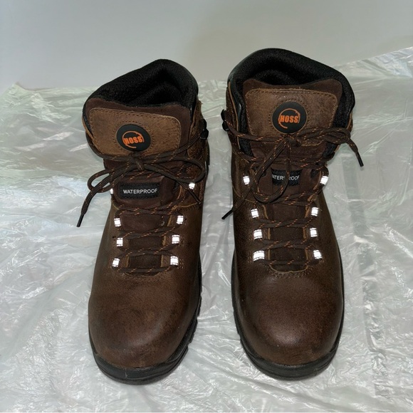 Hoss Boot Company Men's Lorne 6in Composite Safety Toe Lace Up Work Boots Sz 10